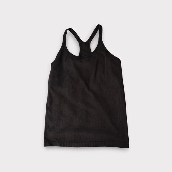 Lululemon EBB To Street Tank Charcoal Gray Size 12 B/C Cup Light Support - Picture 2 of 9